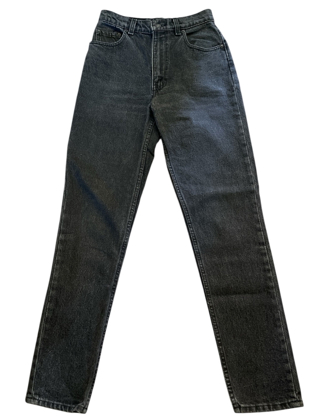 Vintage Levi’s 550 Washed Black Mom Jeans High Rise Tapered 26x31 Canada - Picture 2 of 8